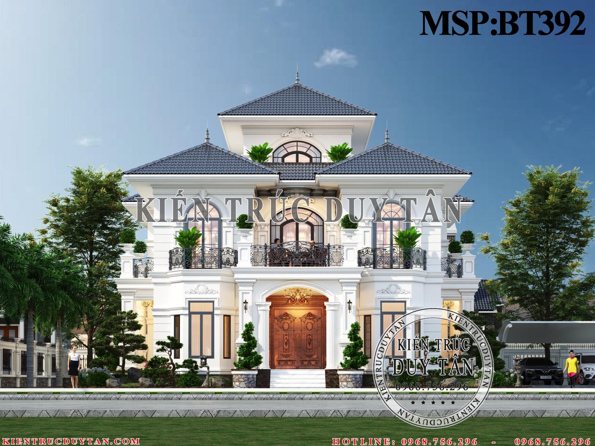 Đã mắt với mẫu thiết kế nhà biệt thự mặt tiền 8m 4 phòng ngủ đẹp mê hồn ở  Hà Nội BT314018 - Kiến trúc Angcovat