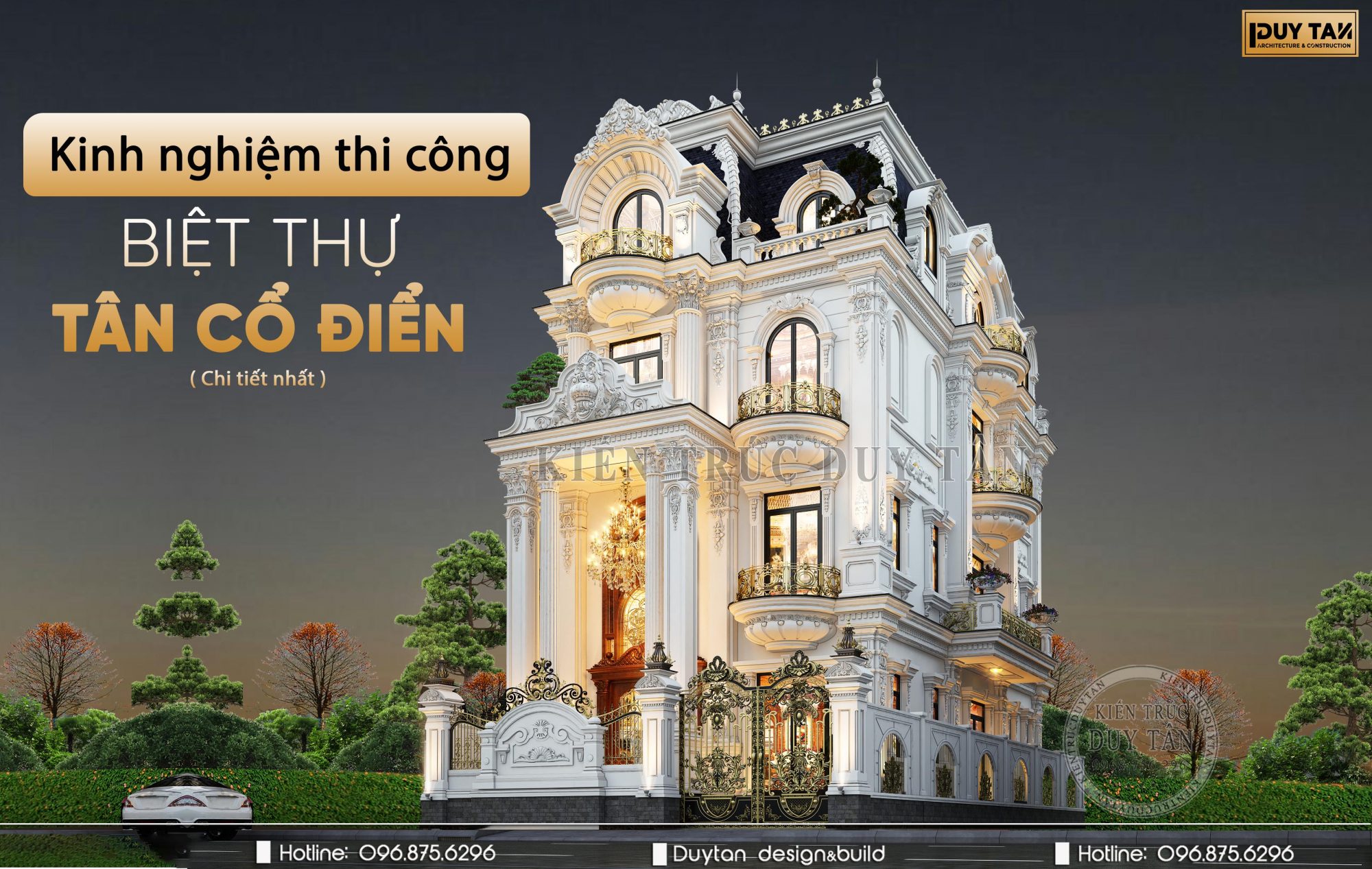 Những lưu ý khi Thi công Nhà Biệt Thự Tân Cổ Điển