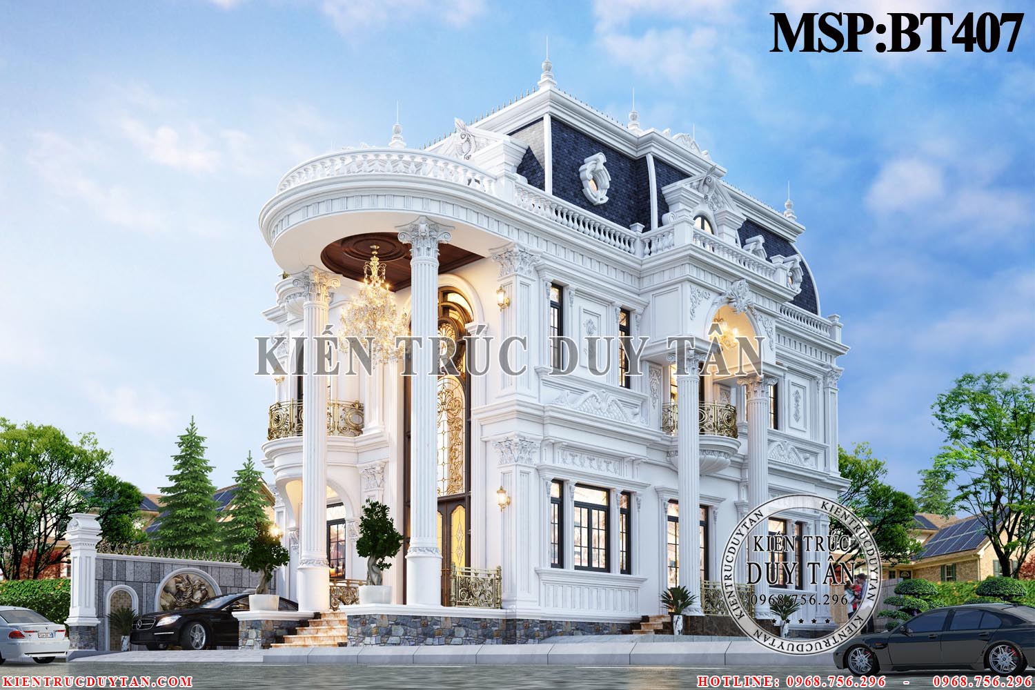 Biệt thự Tân cổ điển 2 tầng kiến trúc Pháp đẳng cấp – Anh Phong – Hà Nội