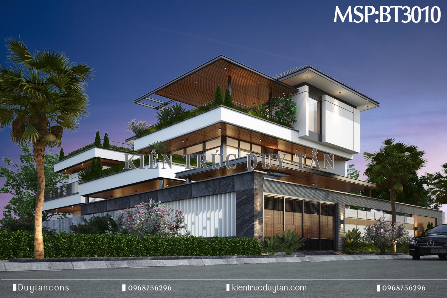 Biệt thự Hiện đại tại Đà Lạt 550m2 với thiết kế Smart home 1 chạm ấn tượng - BT3010